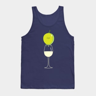 Funny grape makes wine Tank Top